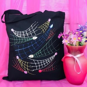 Hand painted tote bag